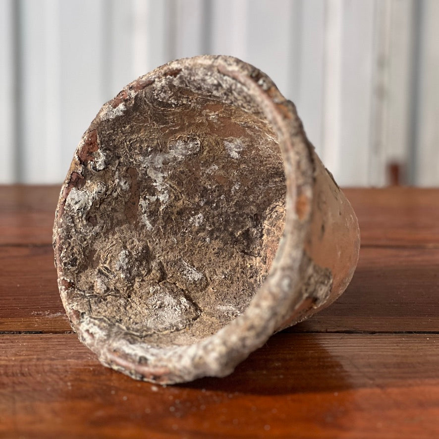 Early 1900s French Handmade Terracotta Pitch Pot