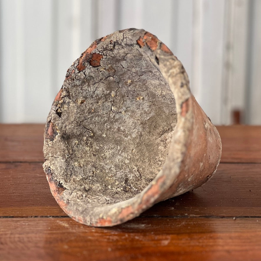 Early 1900s French Handmade Terracotta Pitch Pot