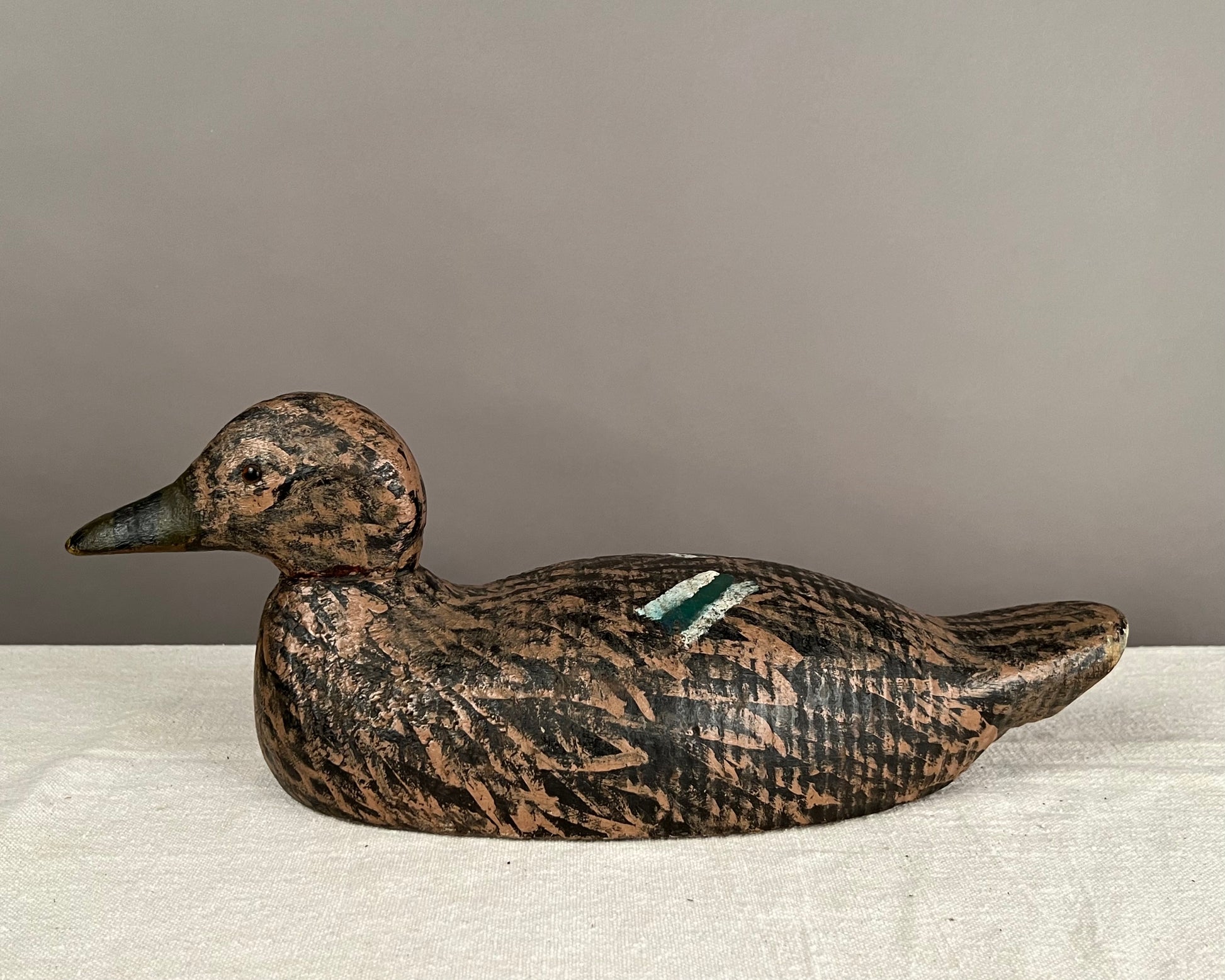 Folk Art Mallard Hen Duck Decoy