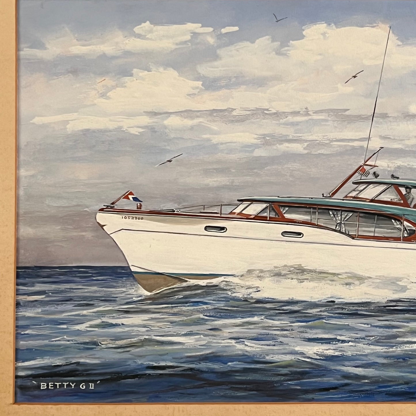 JOHN AUSTIN TAYLOR, Yacht Portrait of Chris Craft, Betty G II