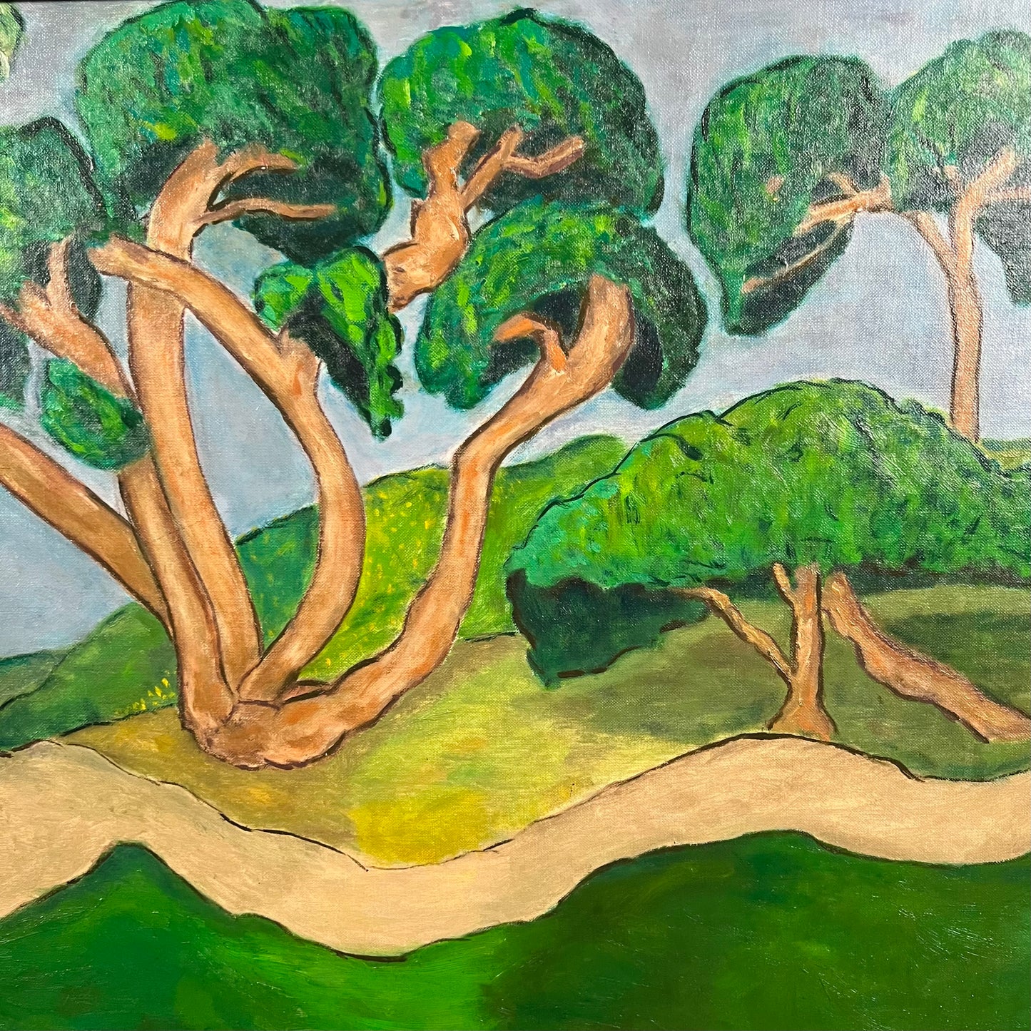 KAMSKY, oil on canvas board