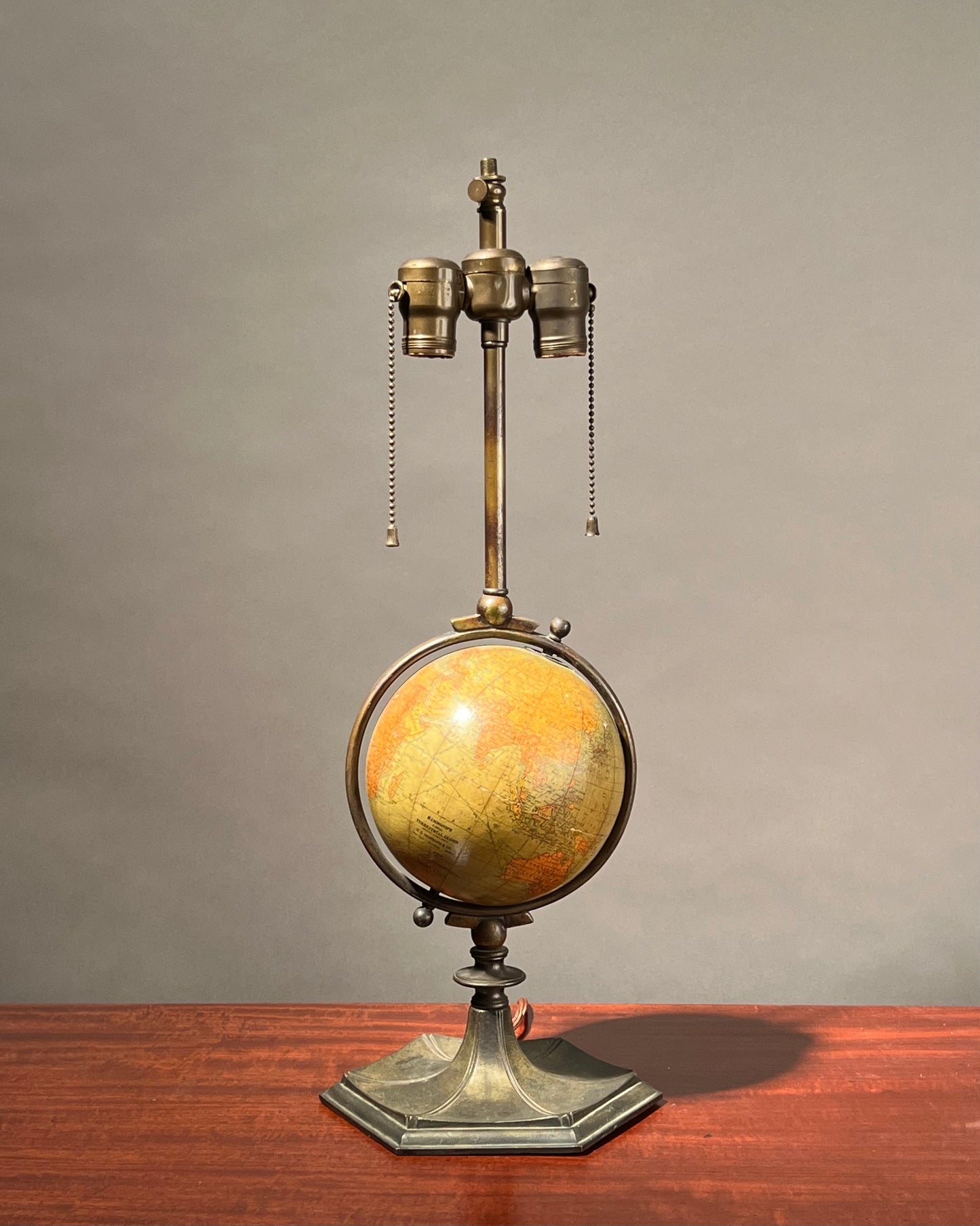 Vintage Hammonds World Globe Lamp