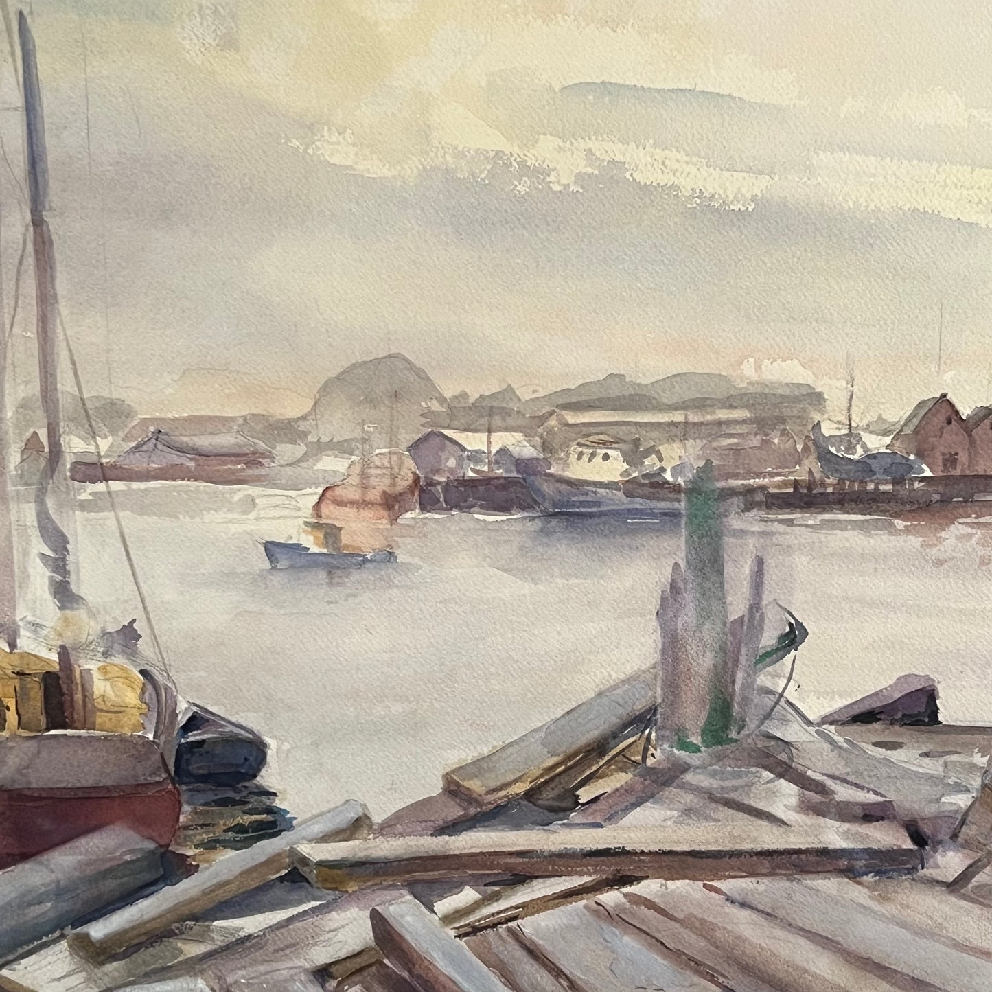 seascape, watercolor on paper