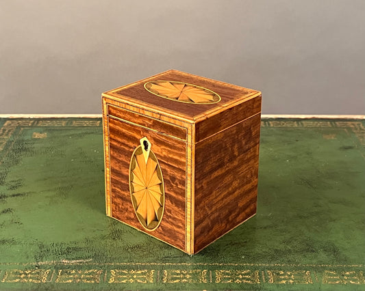 19th Century Inlaid Tea Caddy 