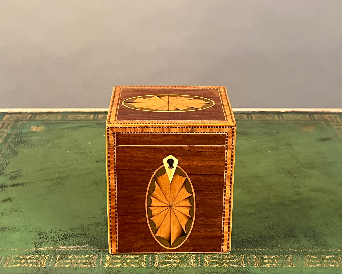 19th Century Inlaid Tea Caddy