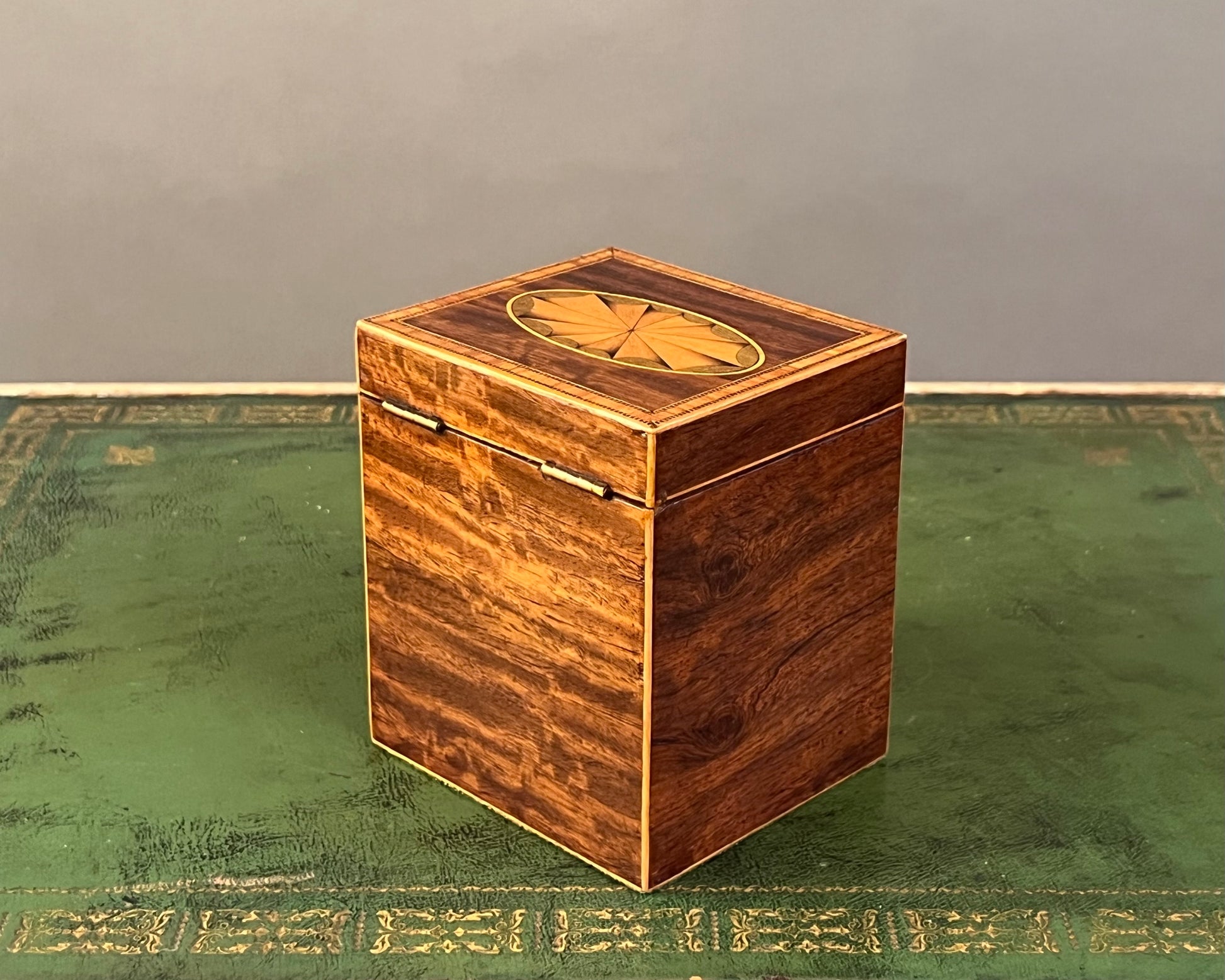 19th Century Inlaid Tea Caddy