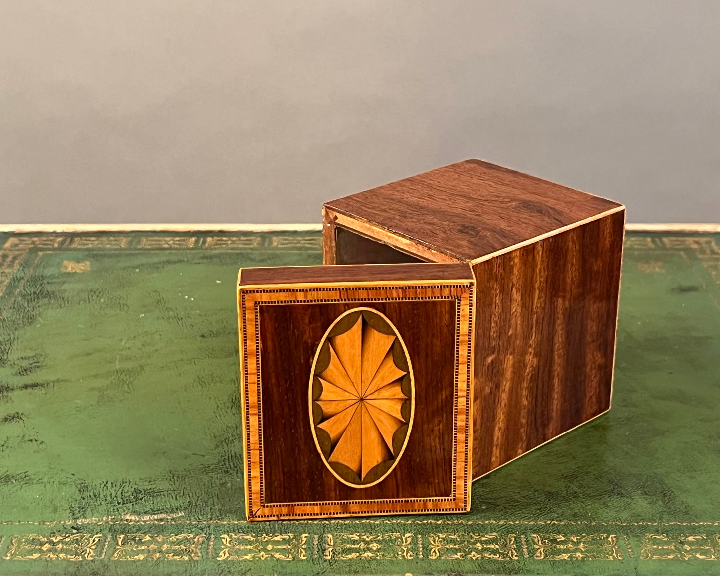 19th Century Inlaid Tea Caddy