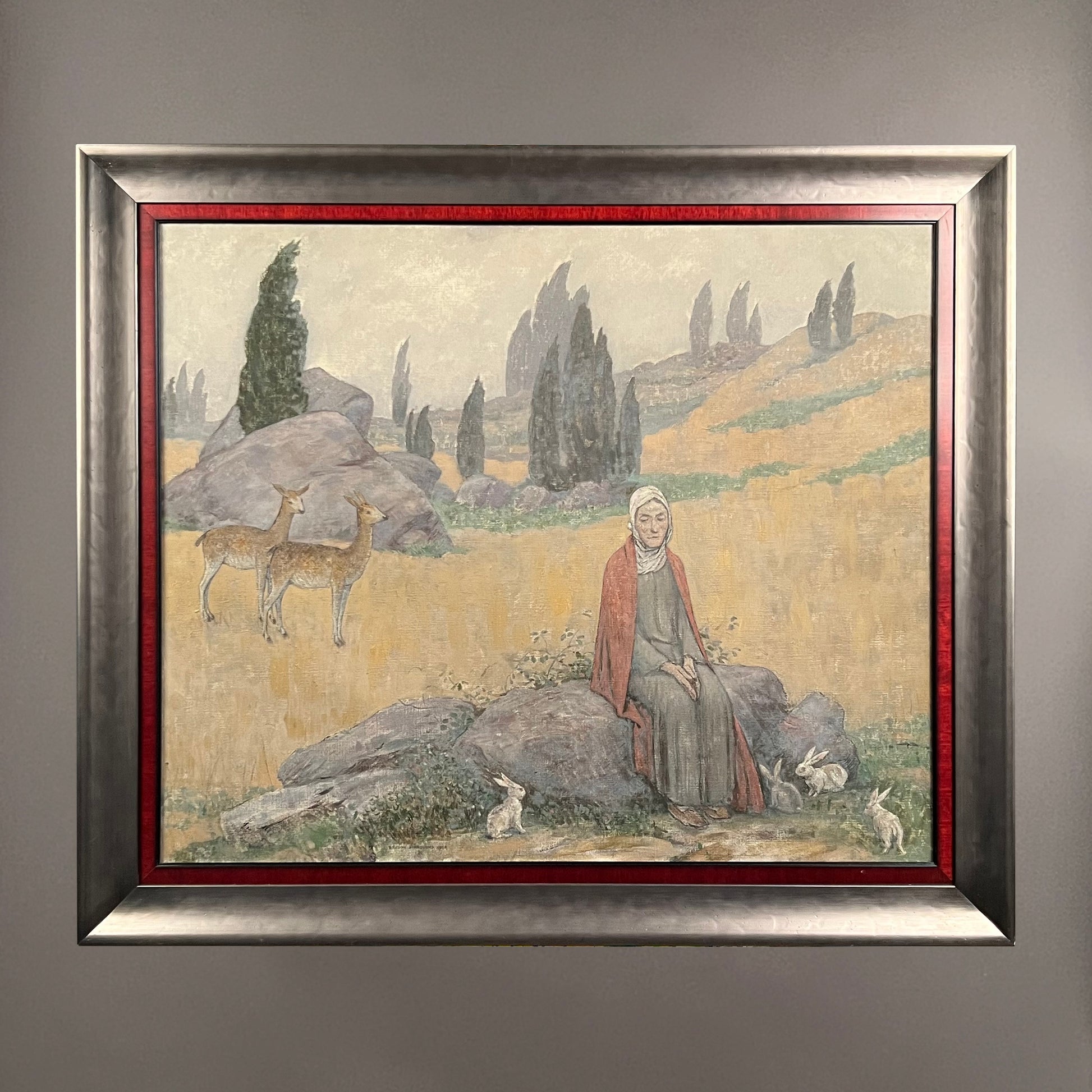 BRYSON BURROUGHS Demeter Mourning Oil on Canvas 