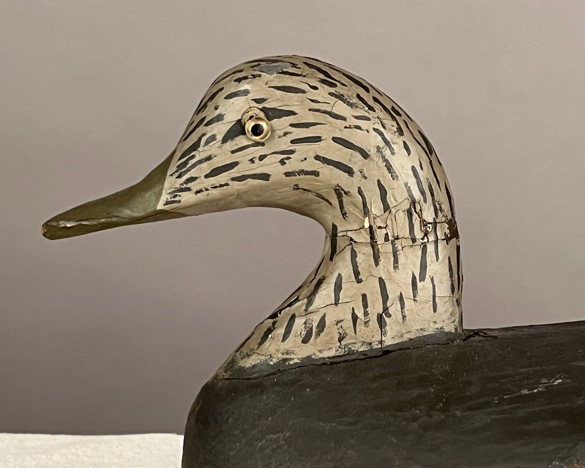 Black Hen Duck Decoy