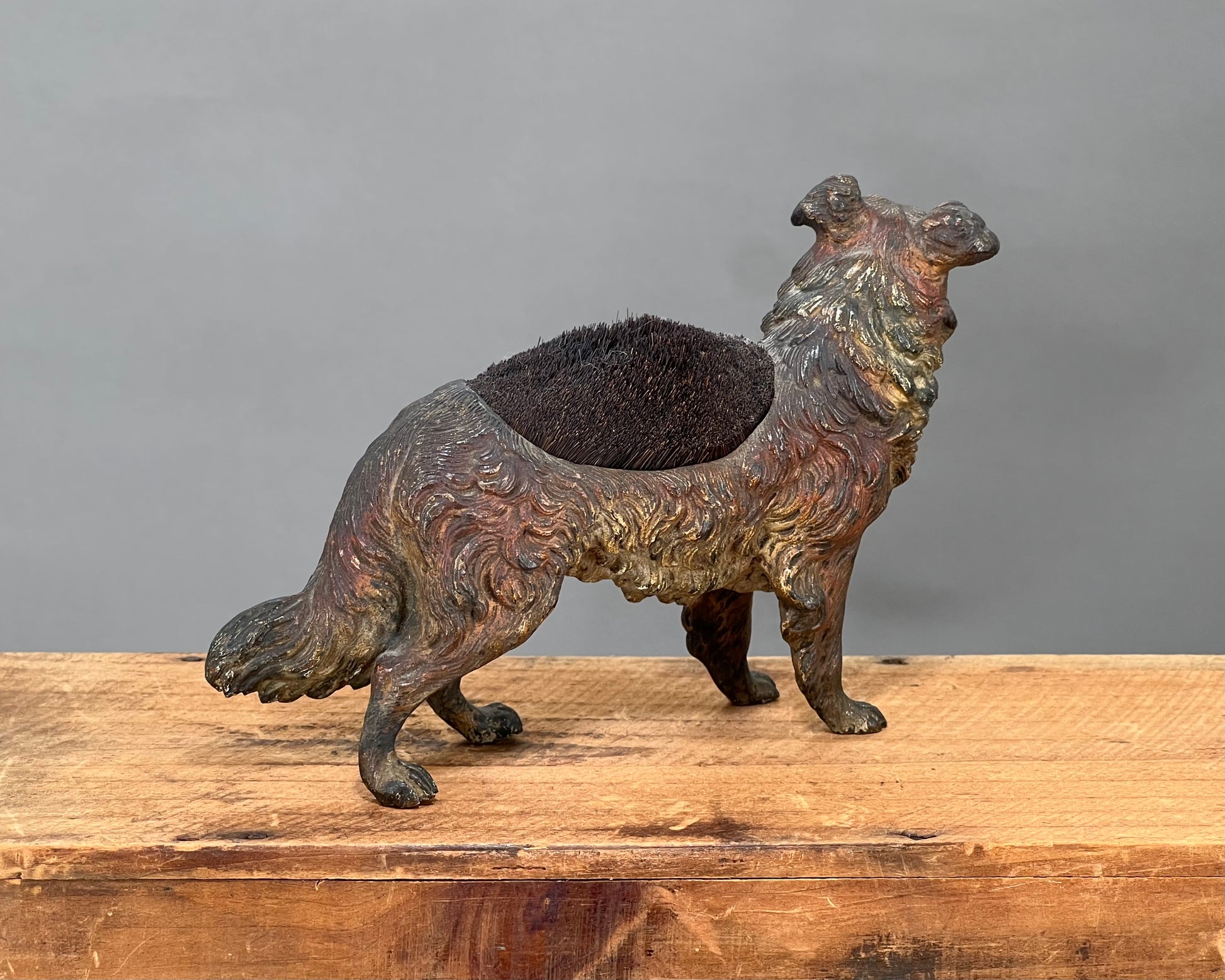 Bronze Dog Pincushion b