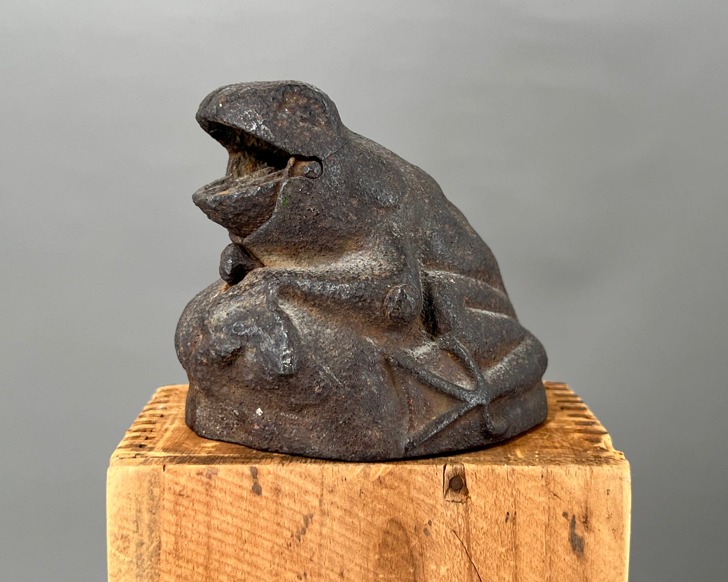 Cast Iron Frog Bank