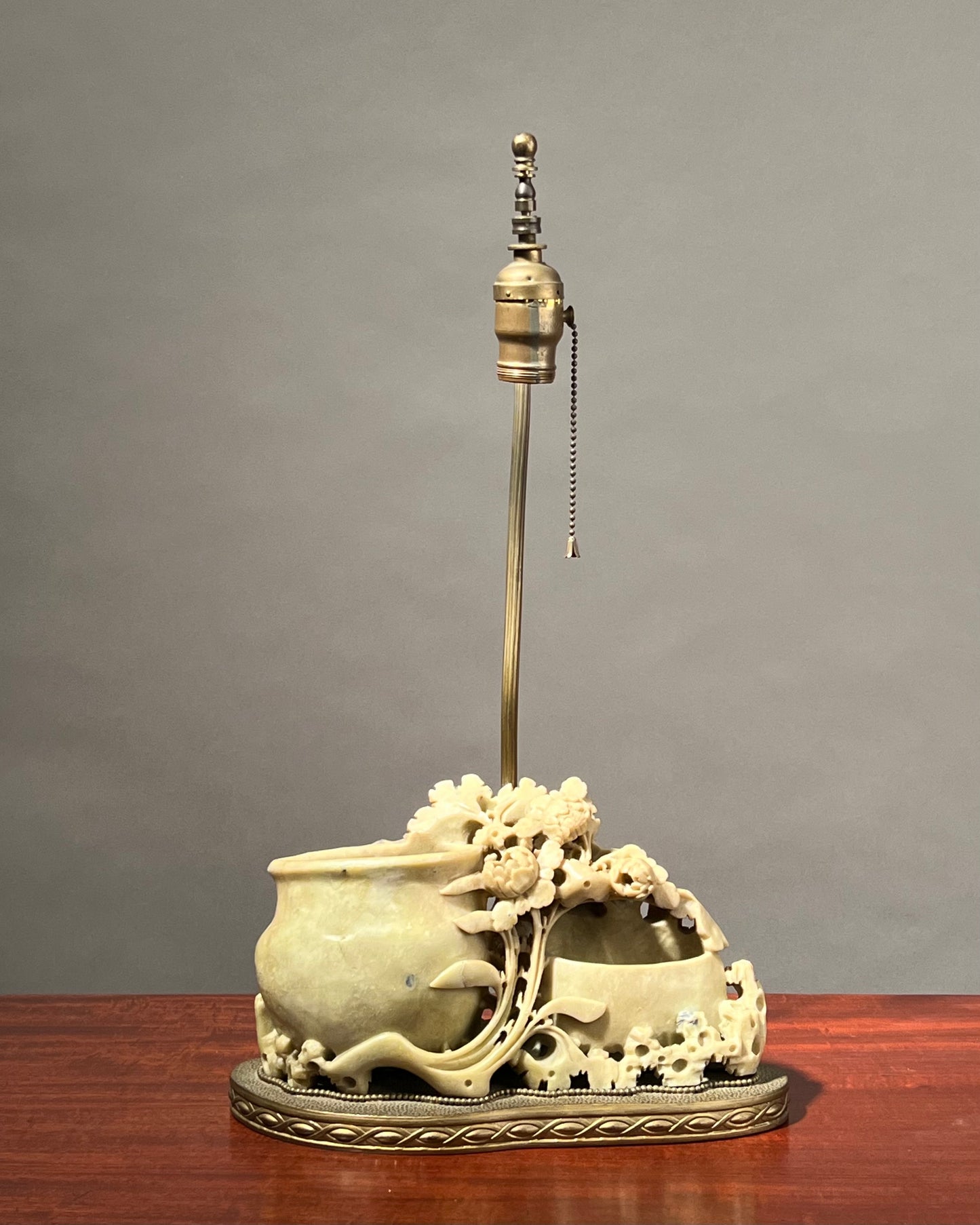 Chinese Soapstone Lamp