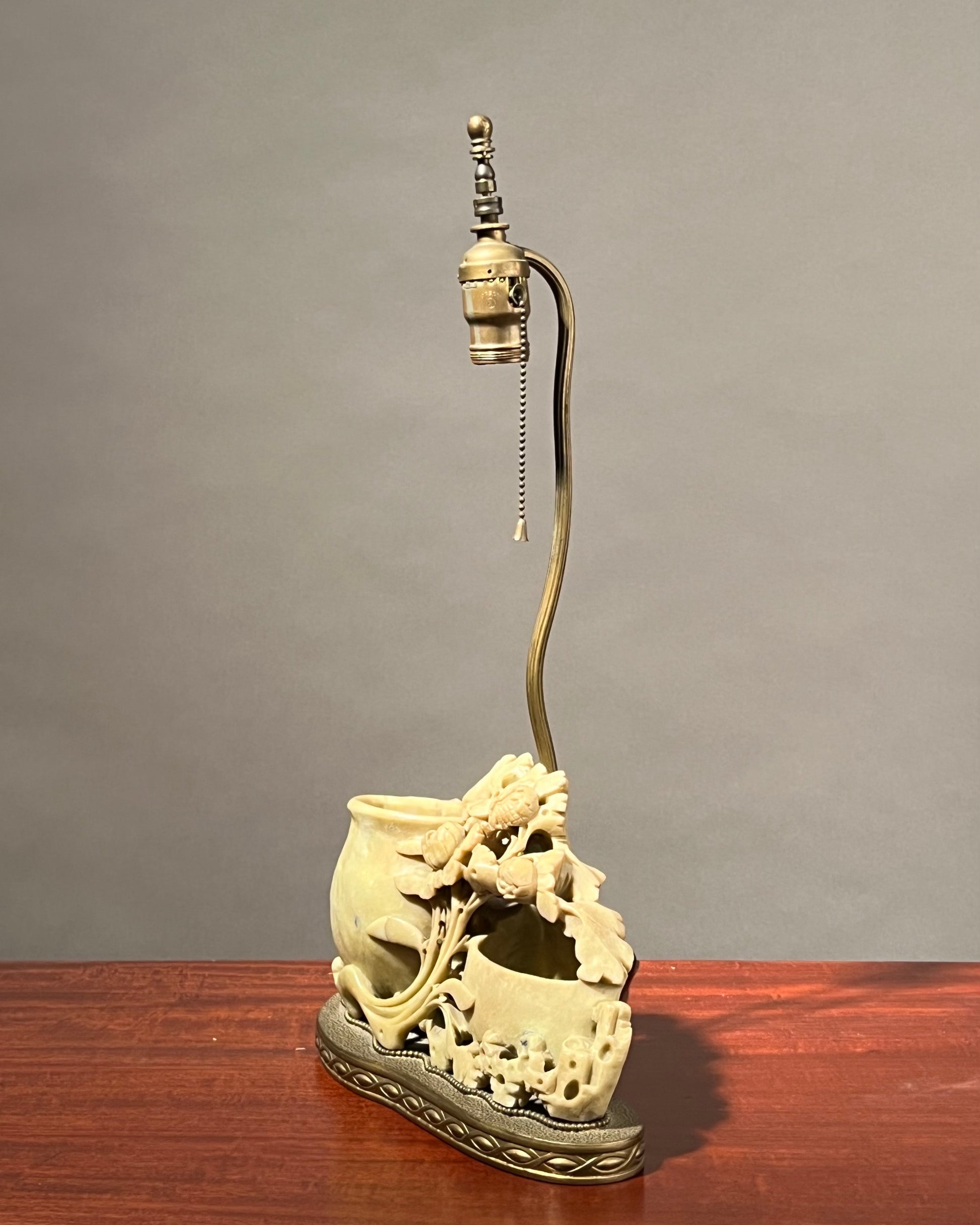 Chinese Soapstone Lamp