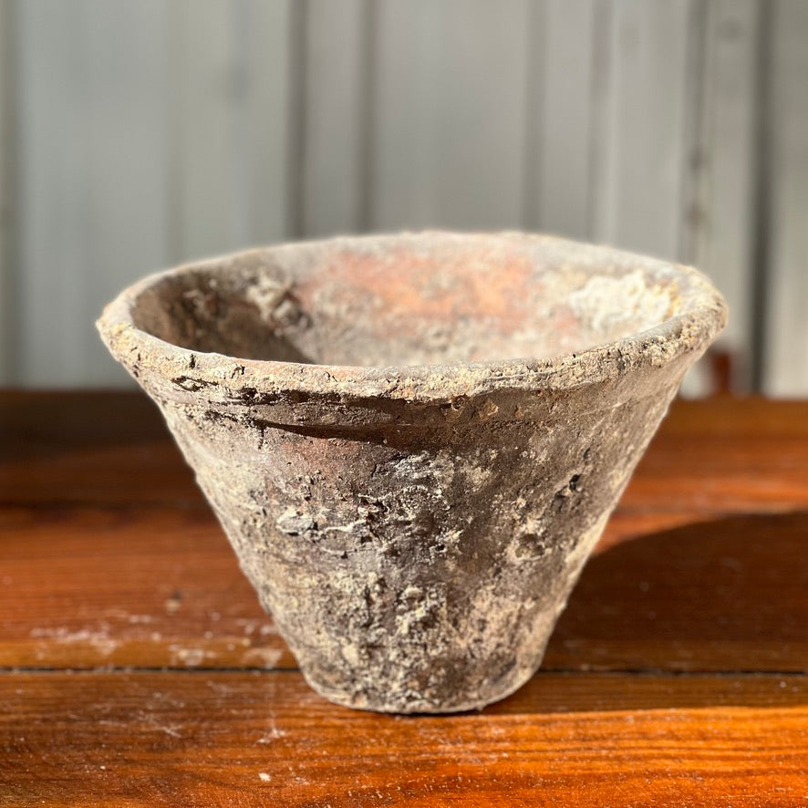 Early 1900s French Handmade Terracotta Pitch Pot