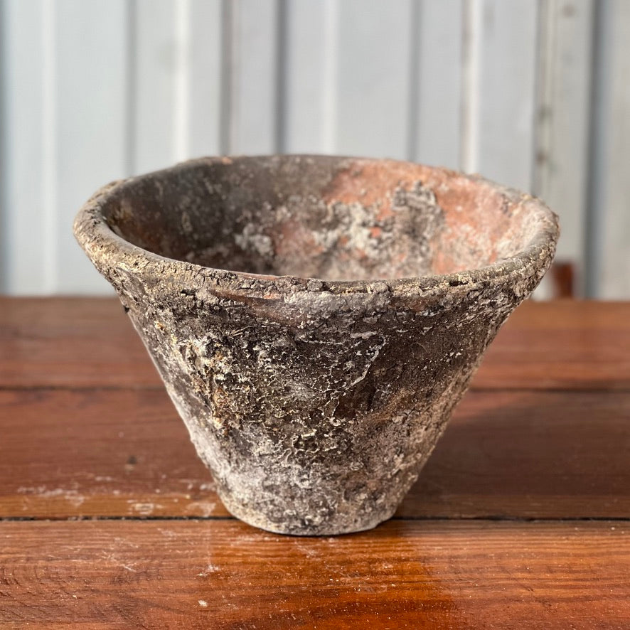 Early 1900s French Handmade Terracotta Pitch Pot