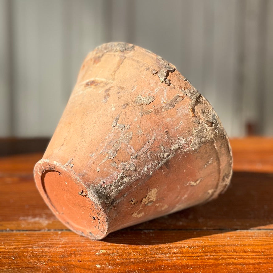 Early 1900s French Handmade Terracotta Pitch Pot