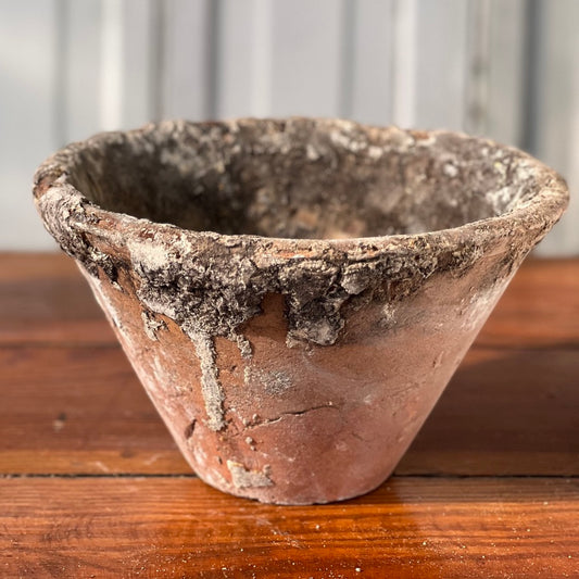Early 1900s French Handmade Terracotta Pitch Pot