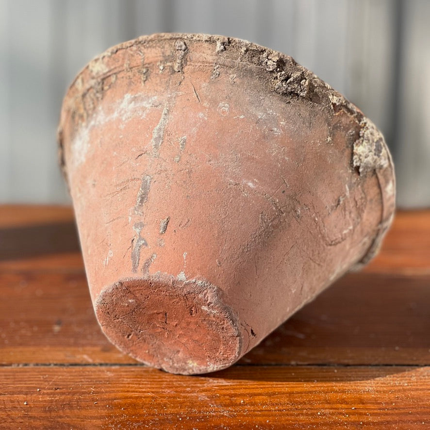 Early 1900s French Handmade Terracotta Pitch Pot