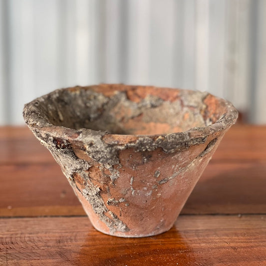 Early 1900s French Handmade Terracotta Pitch Pot