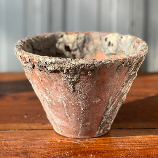 Early 1900s French Handmade Terracotta Pitch Pot