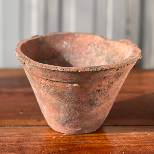 Early 1900s French Handmade Terracotta Pitch Pot