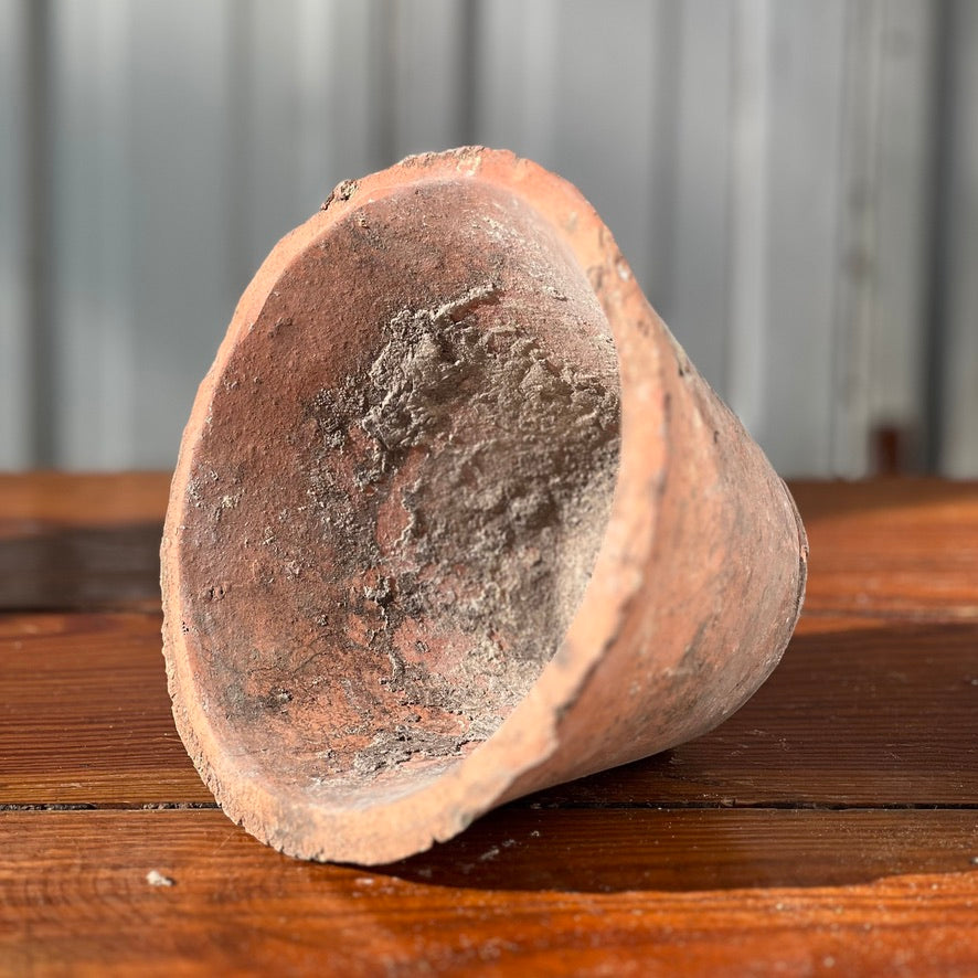 Early 1900s French Handmade Terracotta Pitch Pot