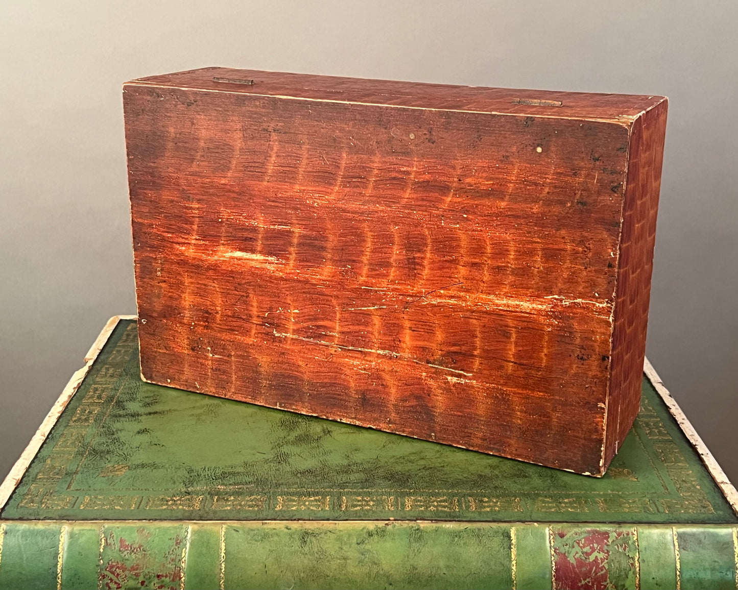 Faux Grain Painted Document Box