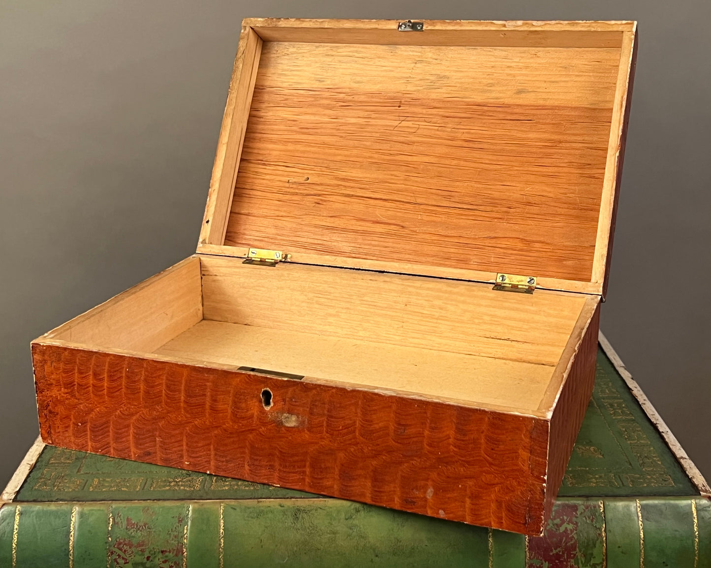 Faux Grain Painted Document Box