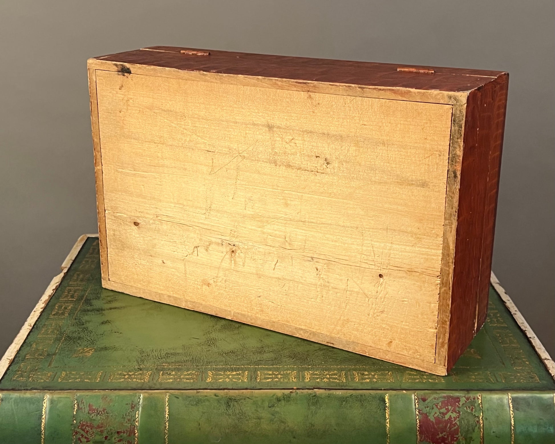 Faux Grain Painted Document Box