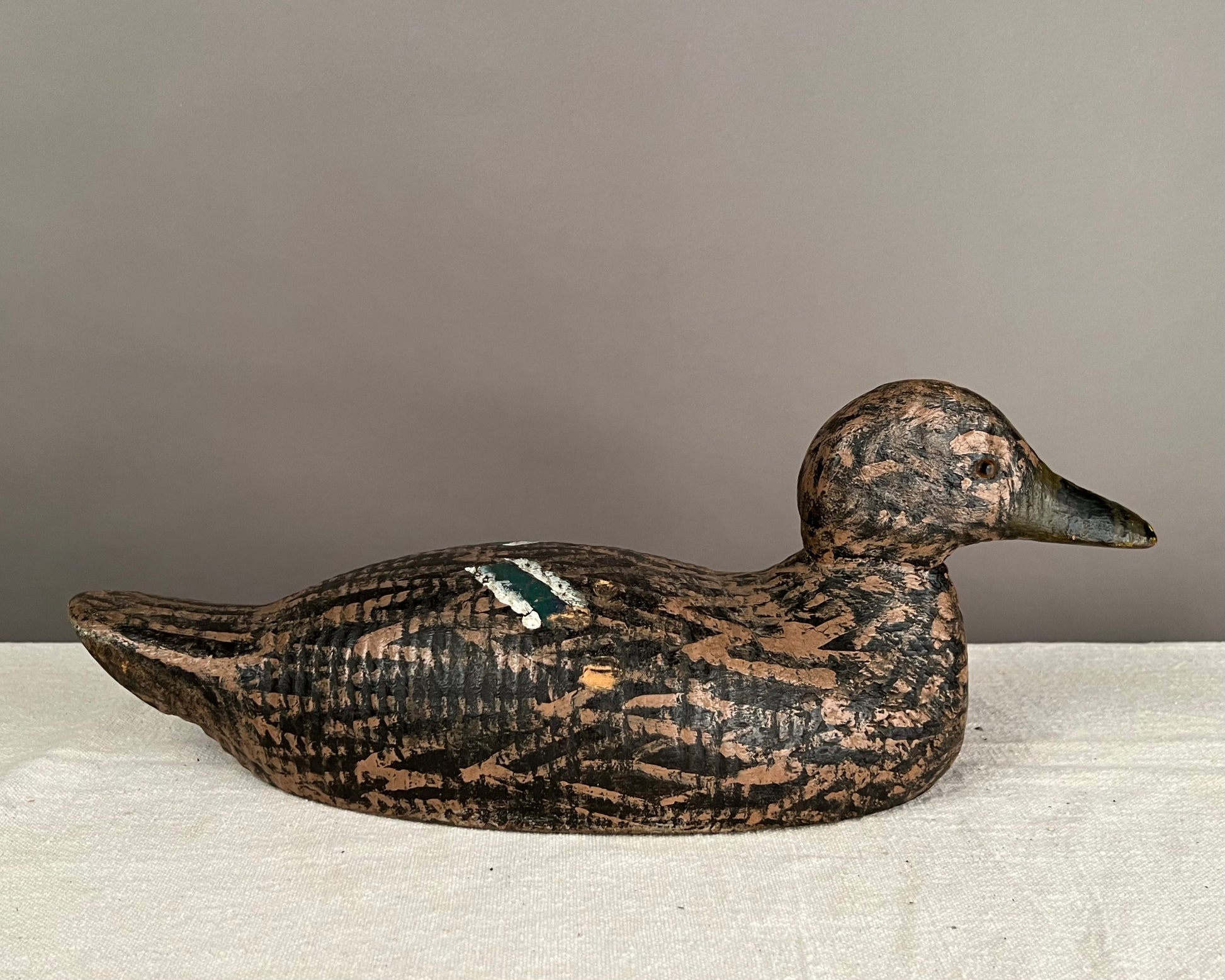 Folk Art Mallard Hen Duck Decoy