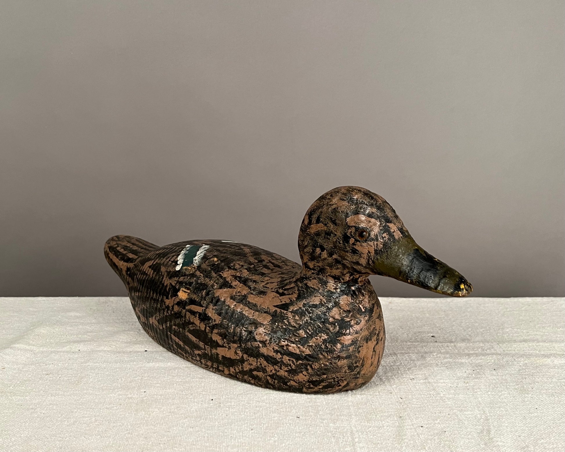 Folk Art Mallard Hen Duck Decoy