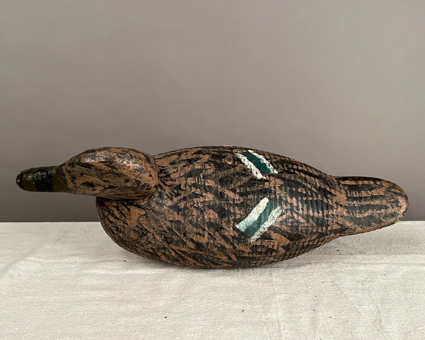 Folk Art Mallard Hen Duck Decoy