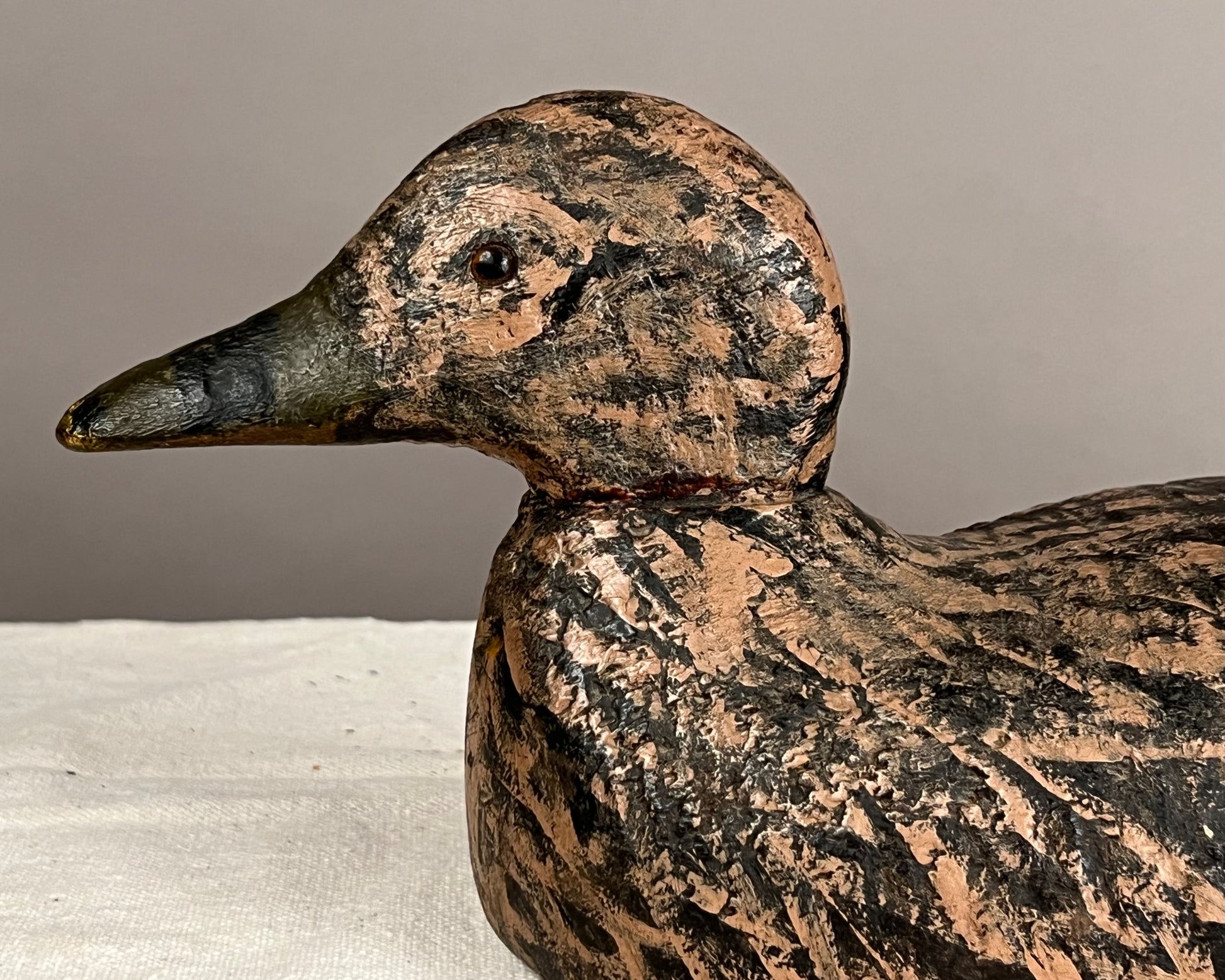 Folk Art Mallard Hen Duck Decoy