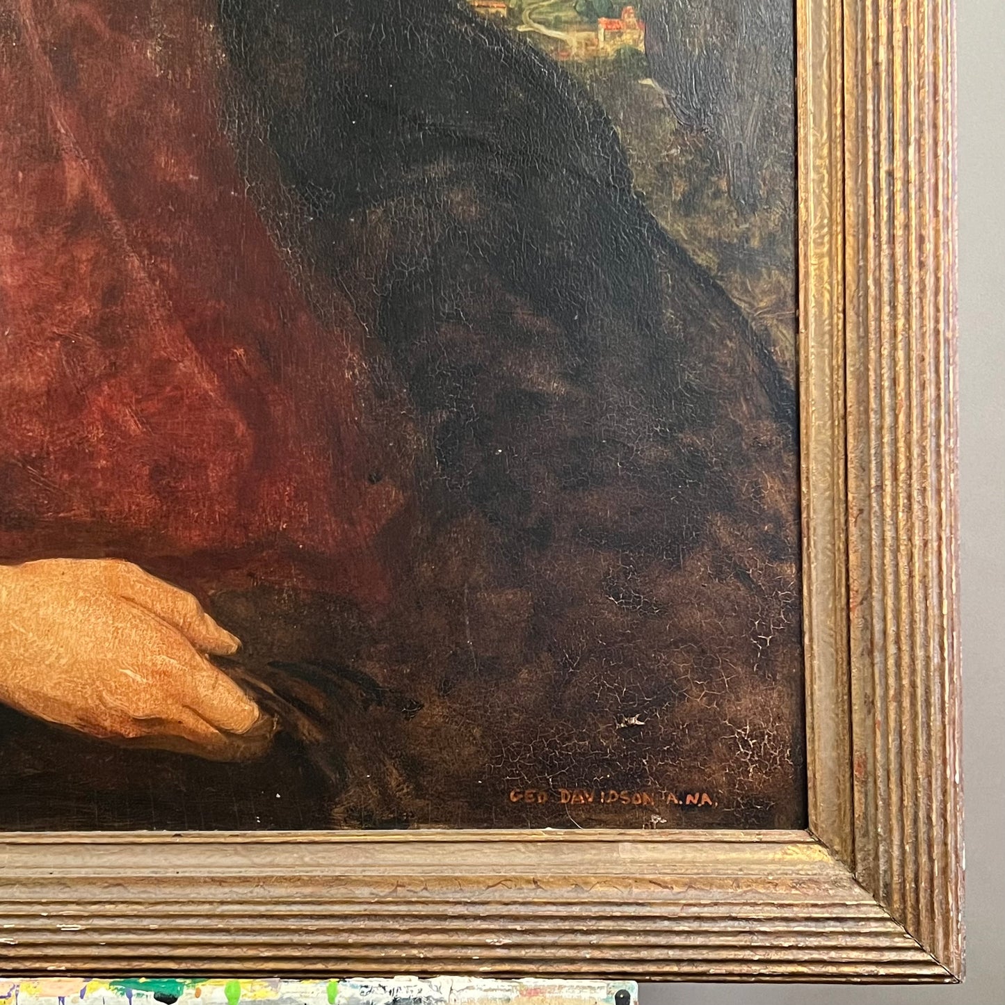 GEORGE DAVIDSON, Portrait of an Academic, oil on wood panel