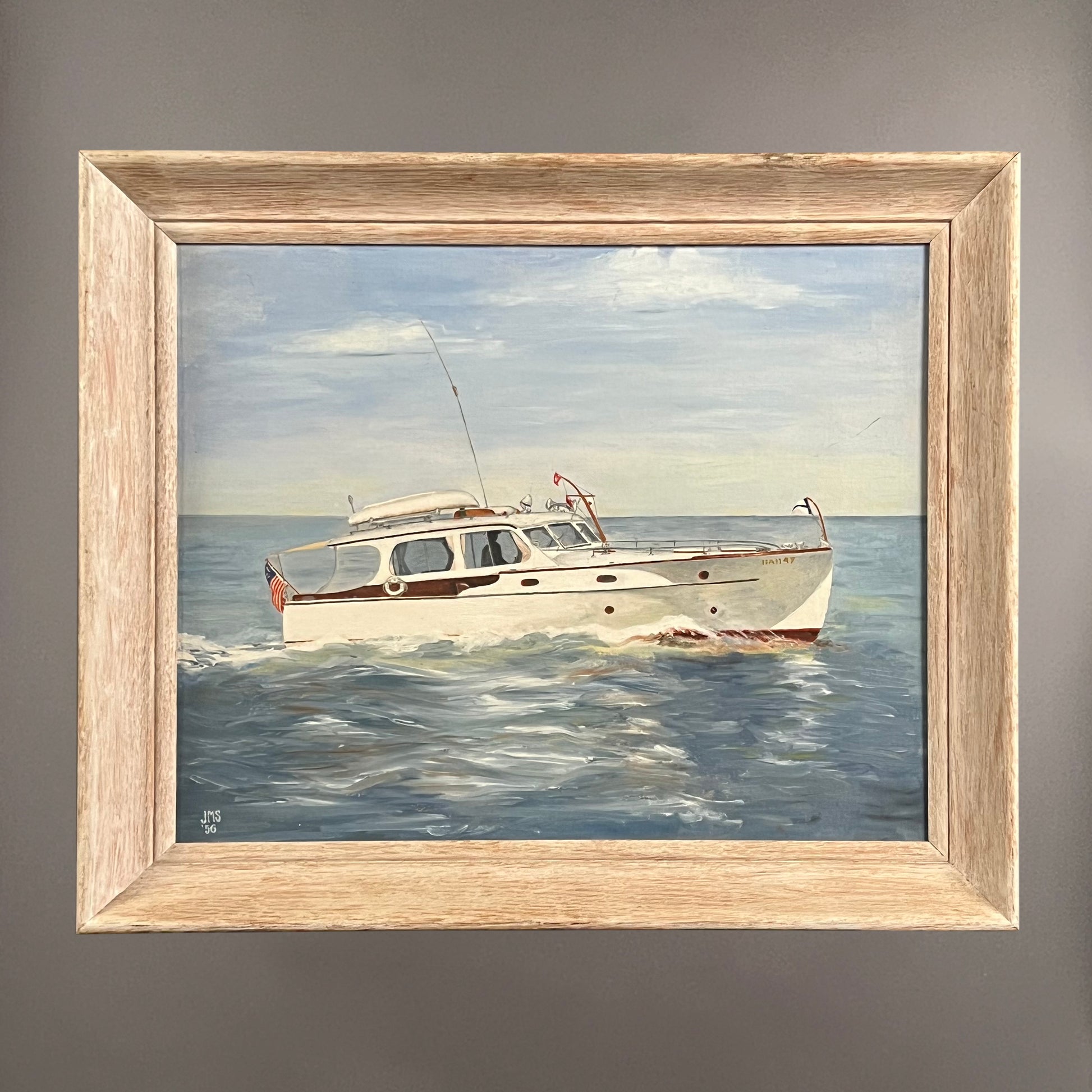 J. SUTTON, Yacht Portrait,  1950 Lures