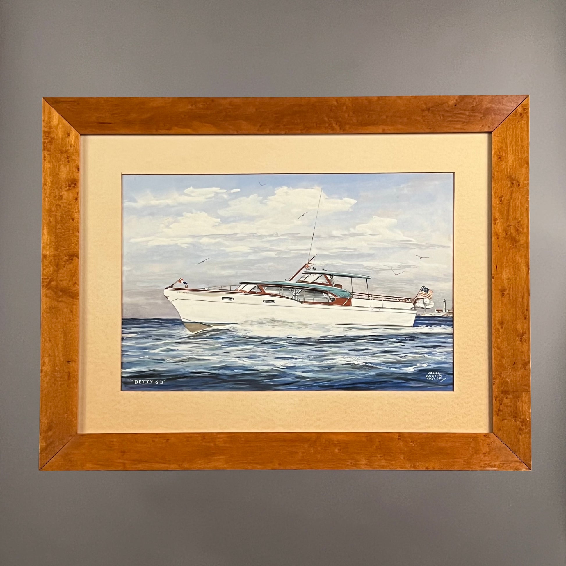 JOHN AUSTIN TAYLOR, Yacht Portrait of Chris Craft, Betty G II,
