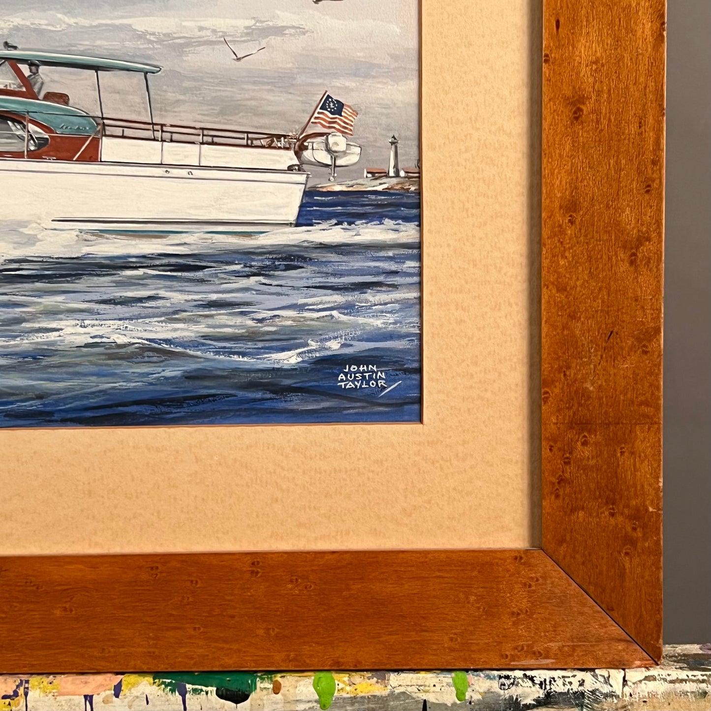 JOHN AUSTIN TAYLOR, Yacht Portrait of Chris Craft, Betty G II