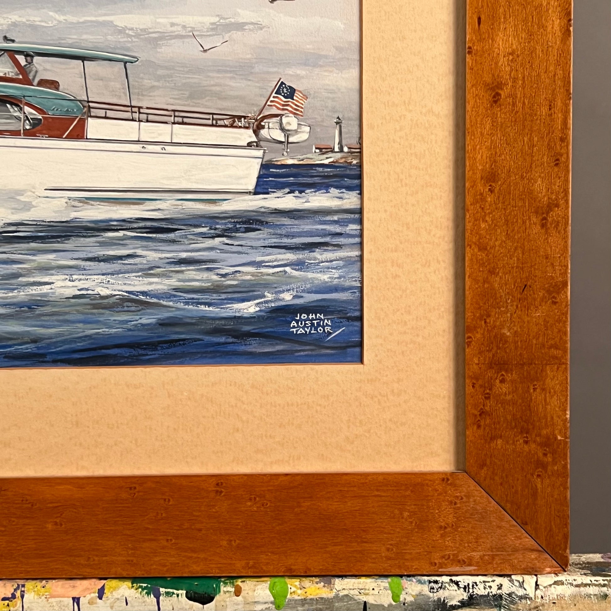 JOHN AUSTIN TAYLOR, Yacht Portrait of Chris Craft, Betty G II