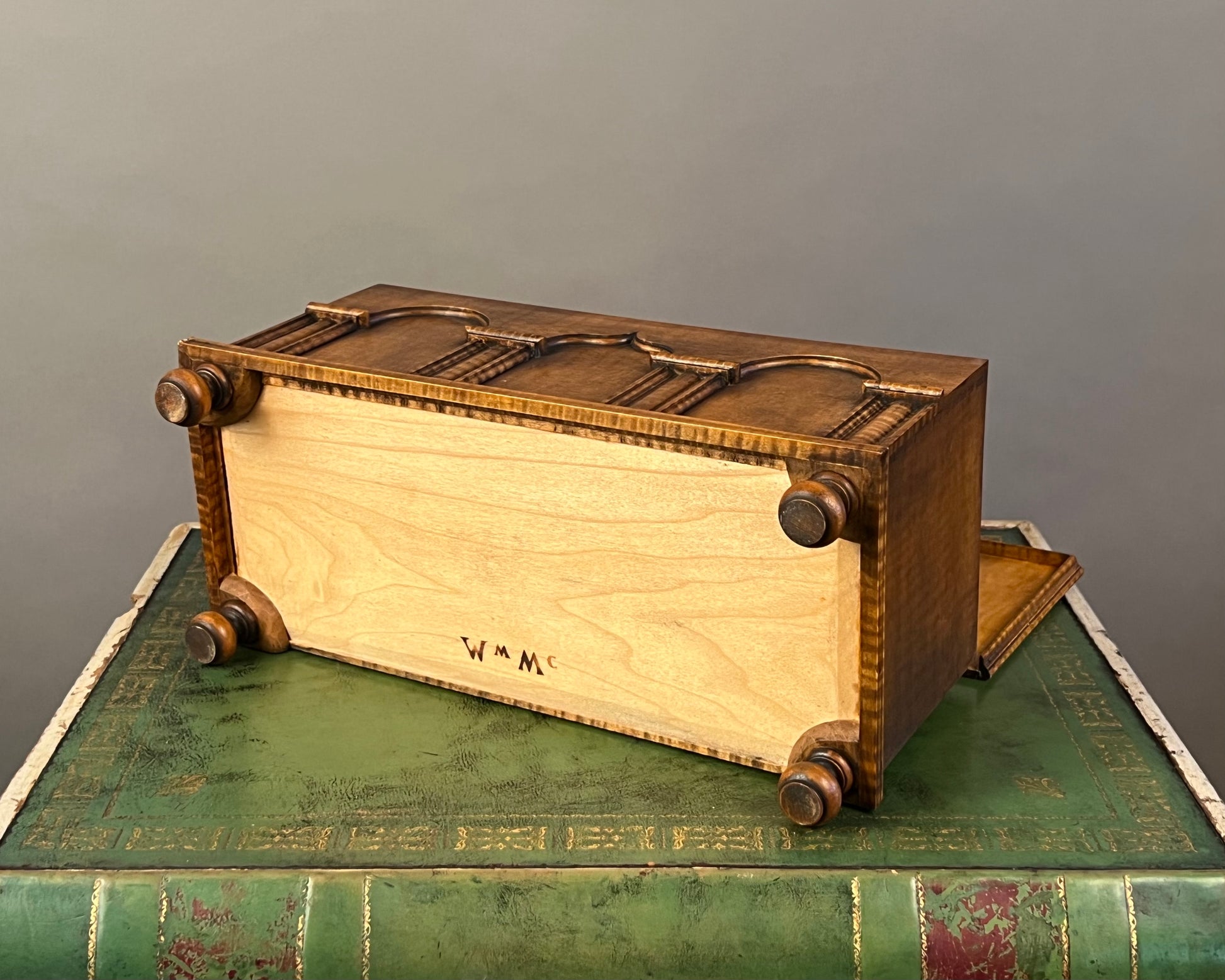 Maple Box, signed WmMc for William McCarthy