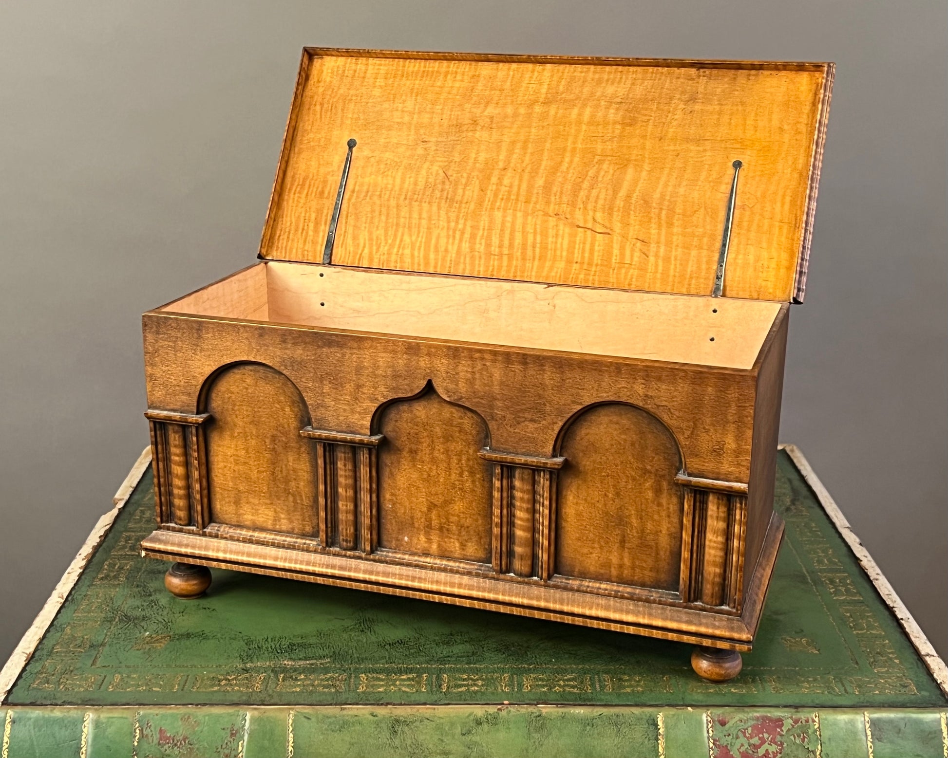 Maple Box, signed WmMc for William McCarthy