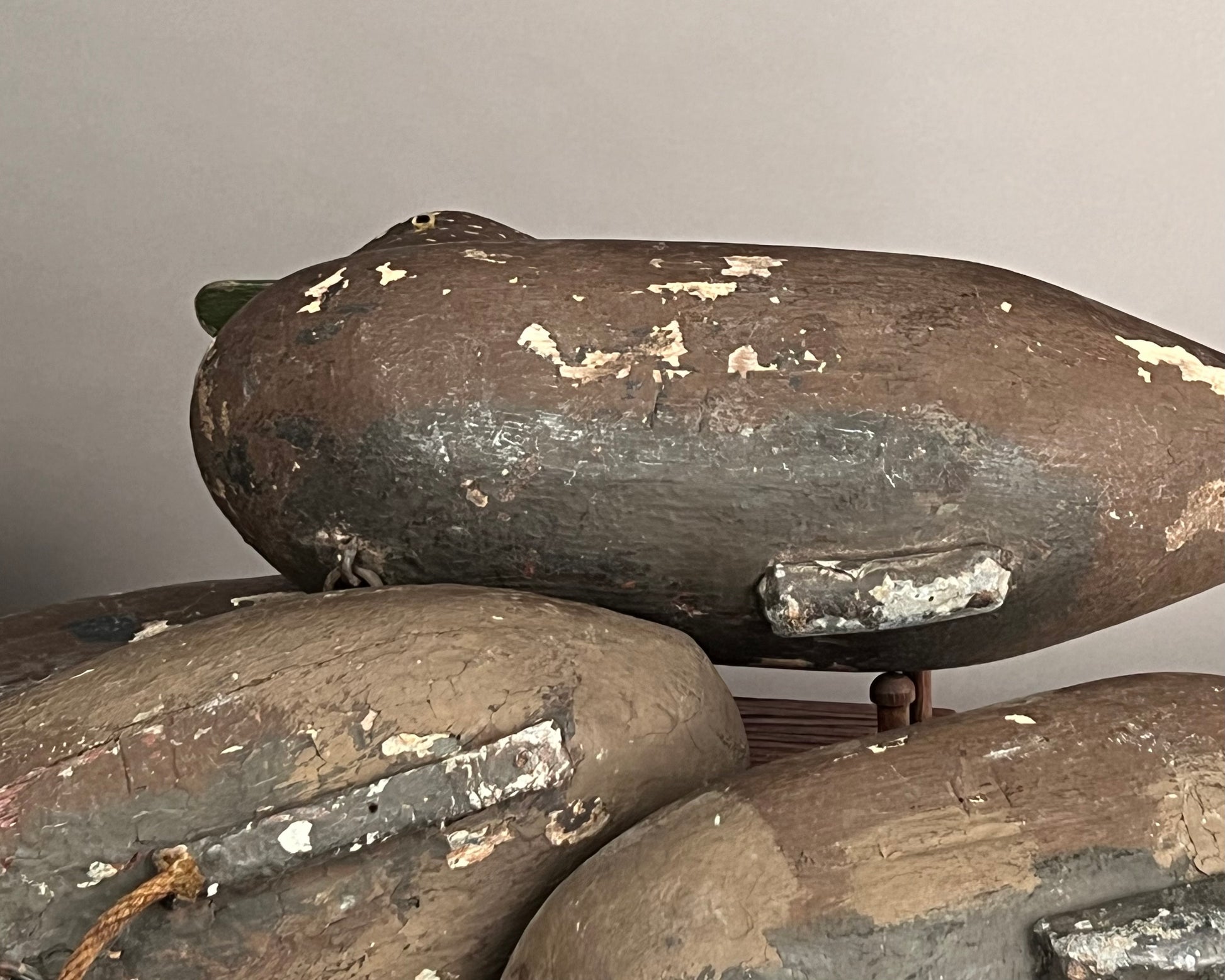 Original Rig of 5 Black Duck Decoys