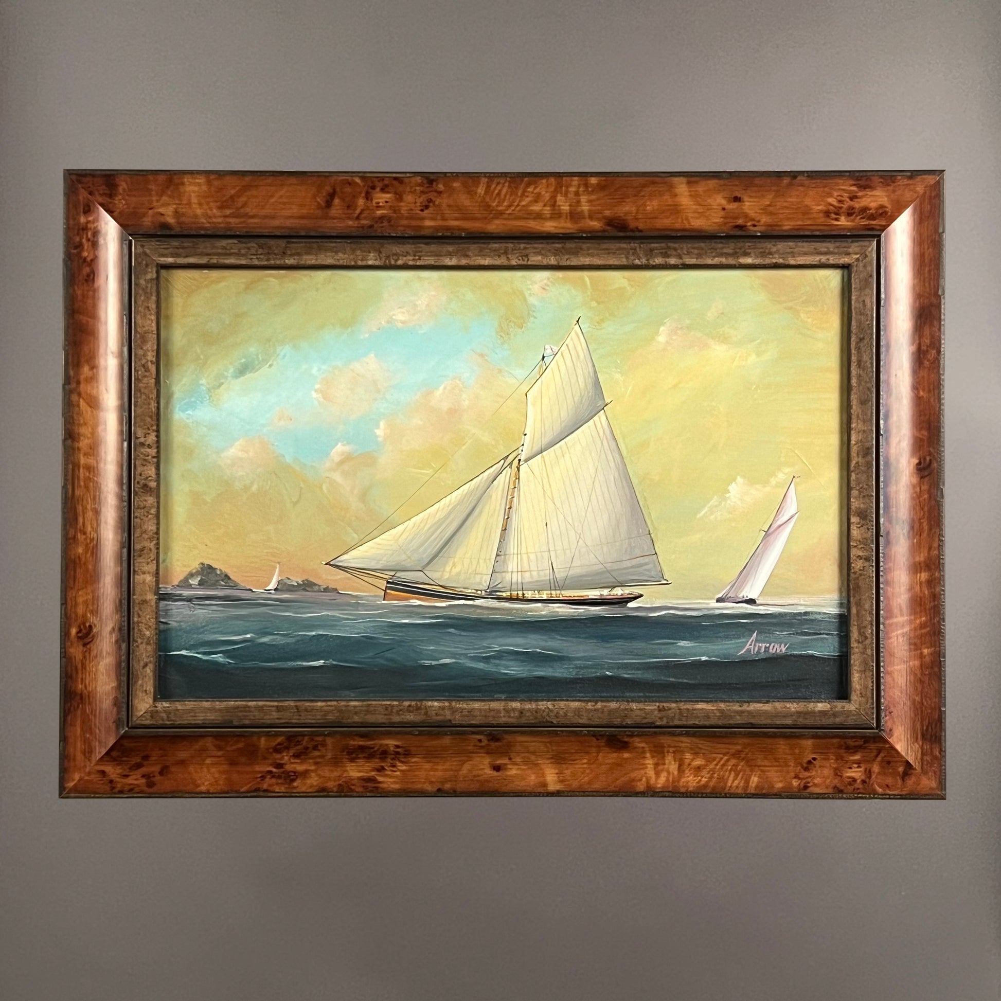 PAUL R. HEE , Portrait of the Sloop, Arrow, oil on canvas