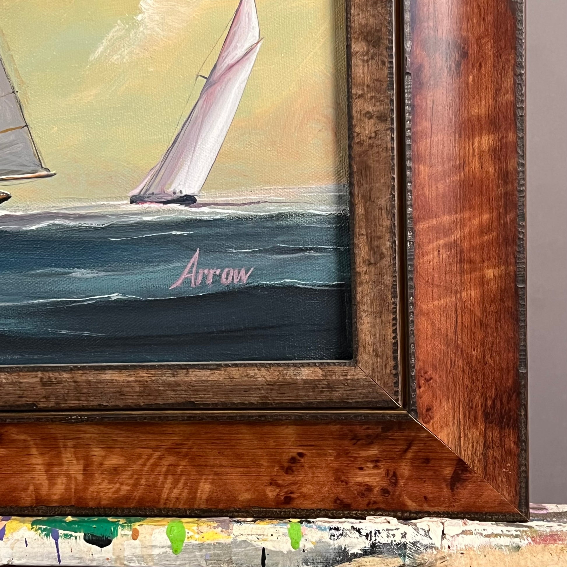 PAUL R. HEE , Portrait of the Sloop, Arrow, oil on canvas