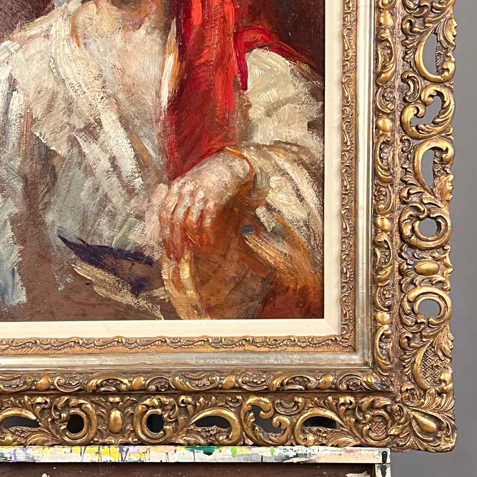 Portrait of a Handsome Gypsy Man, Oil on Canvas