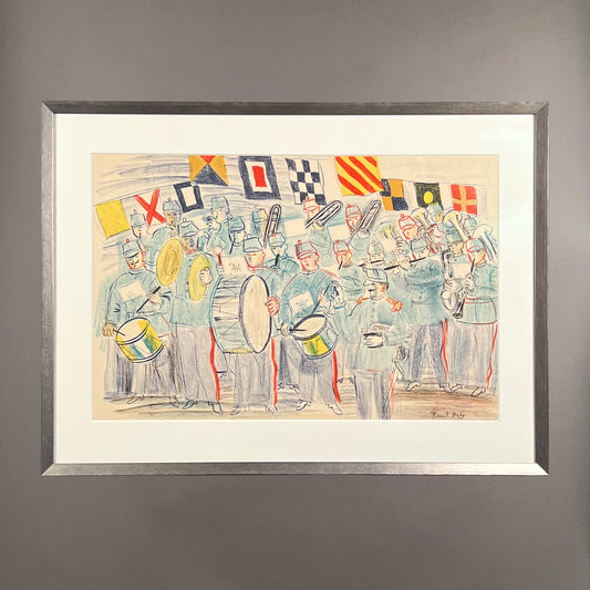 RAOUL DUFY, The  Band, color lithograph on paper