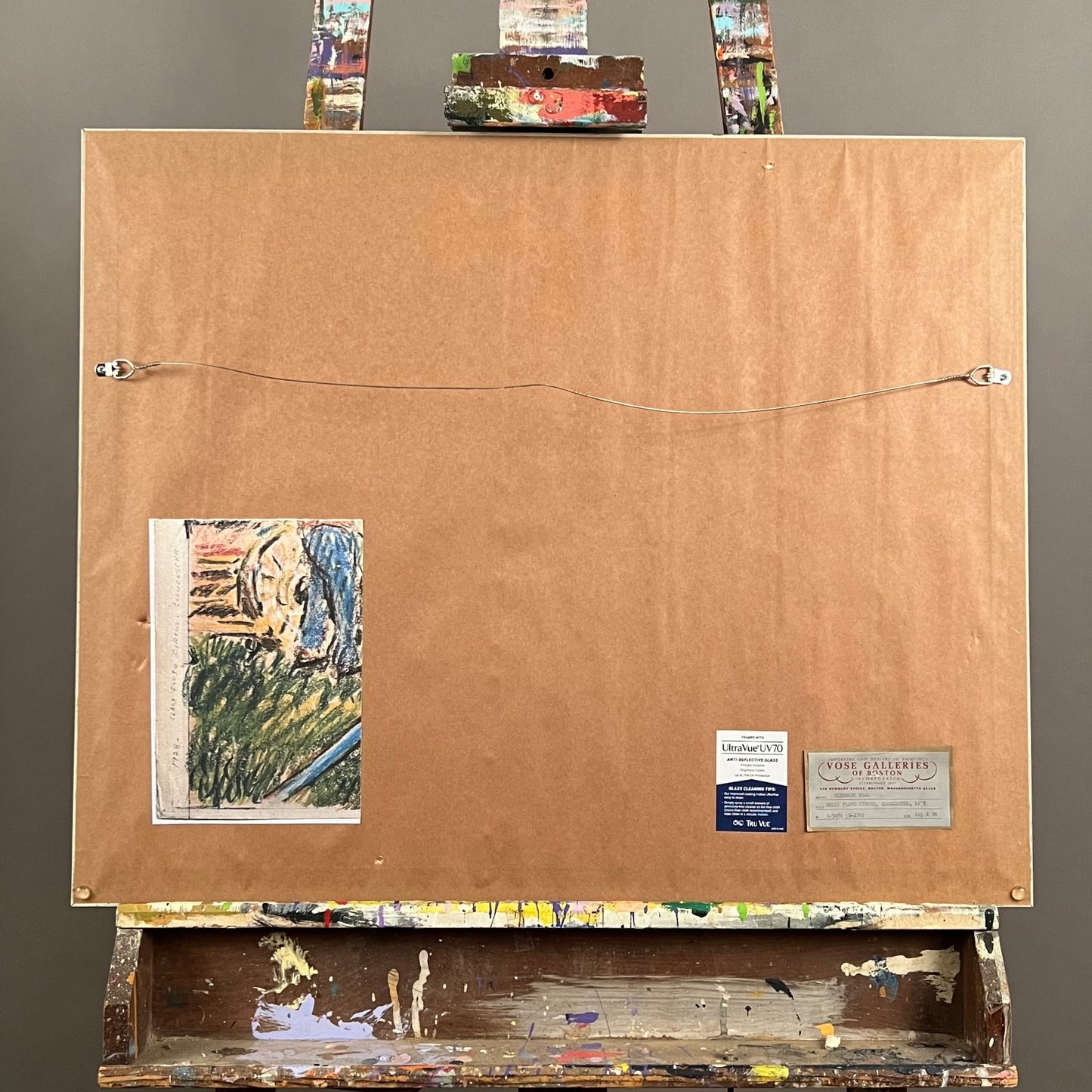 REYNOLDS BEAL, Sells Floto circus, crayon on paper