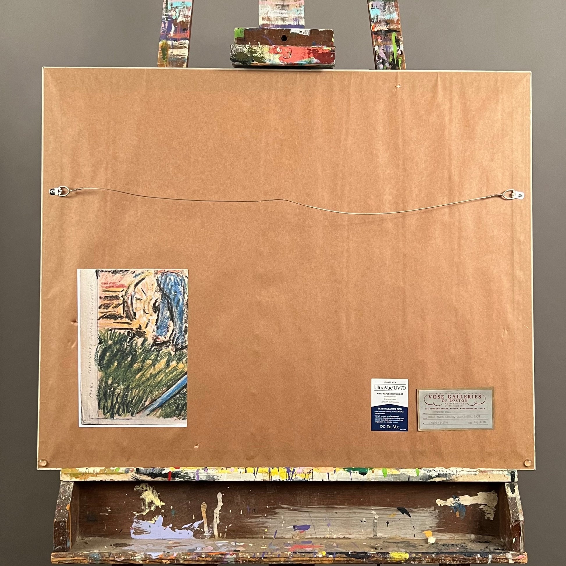 REYNOLDS BEAL, Sells Floto circus, crayon on paper