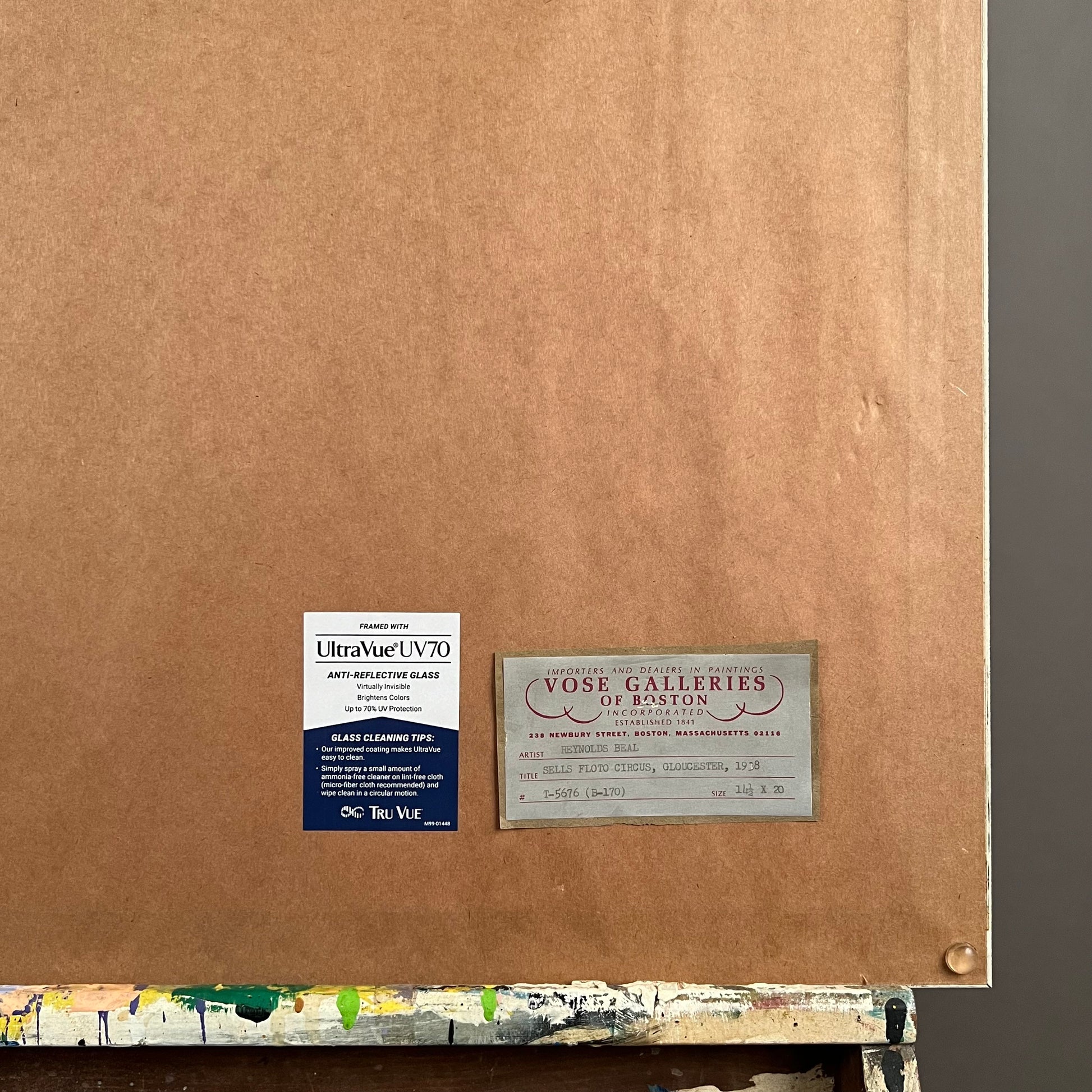 REYNOLDS BEAL, Sells Floto circus, crayon on paper