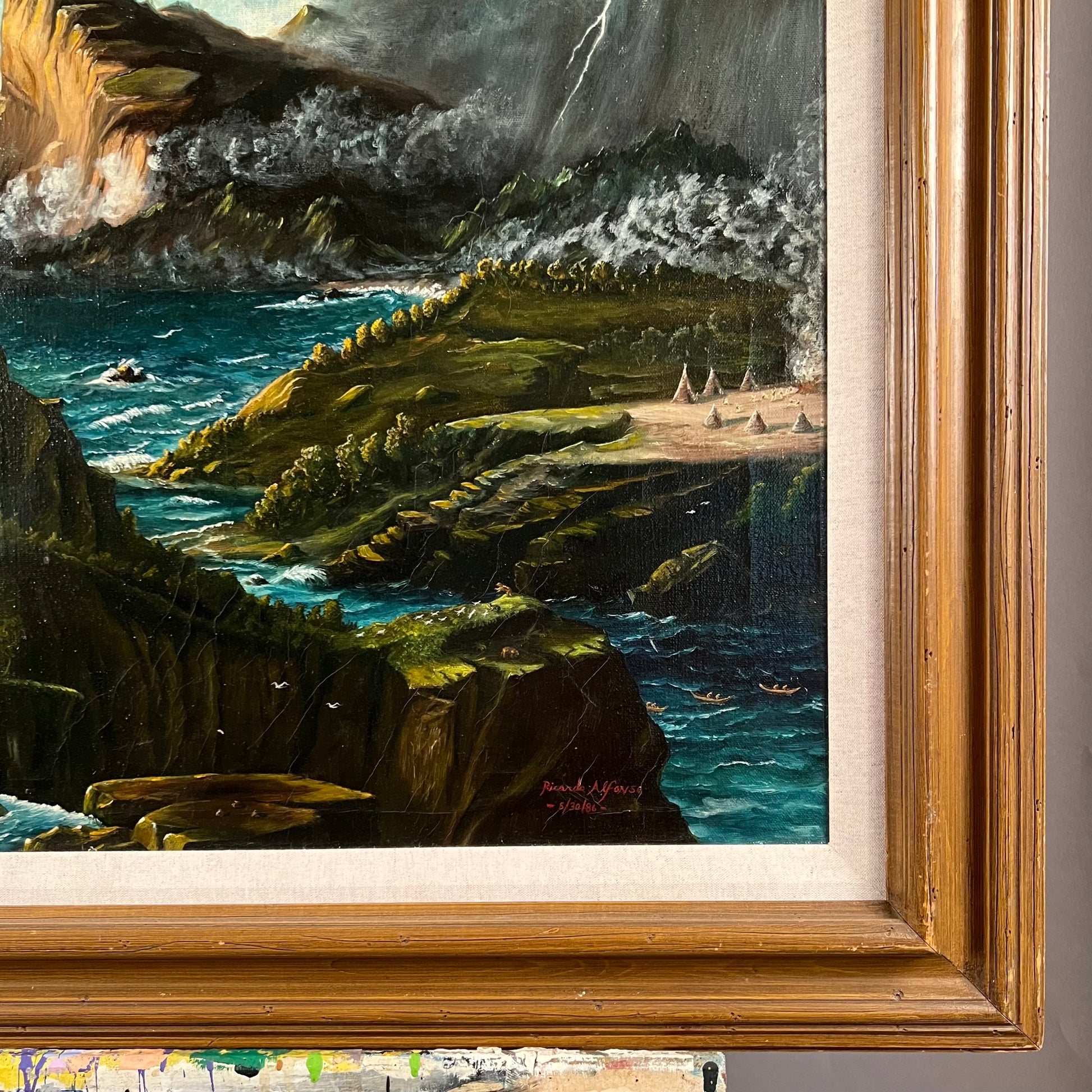 RICARDO ALFONSO, The Beginning, oil on Canvas