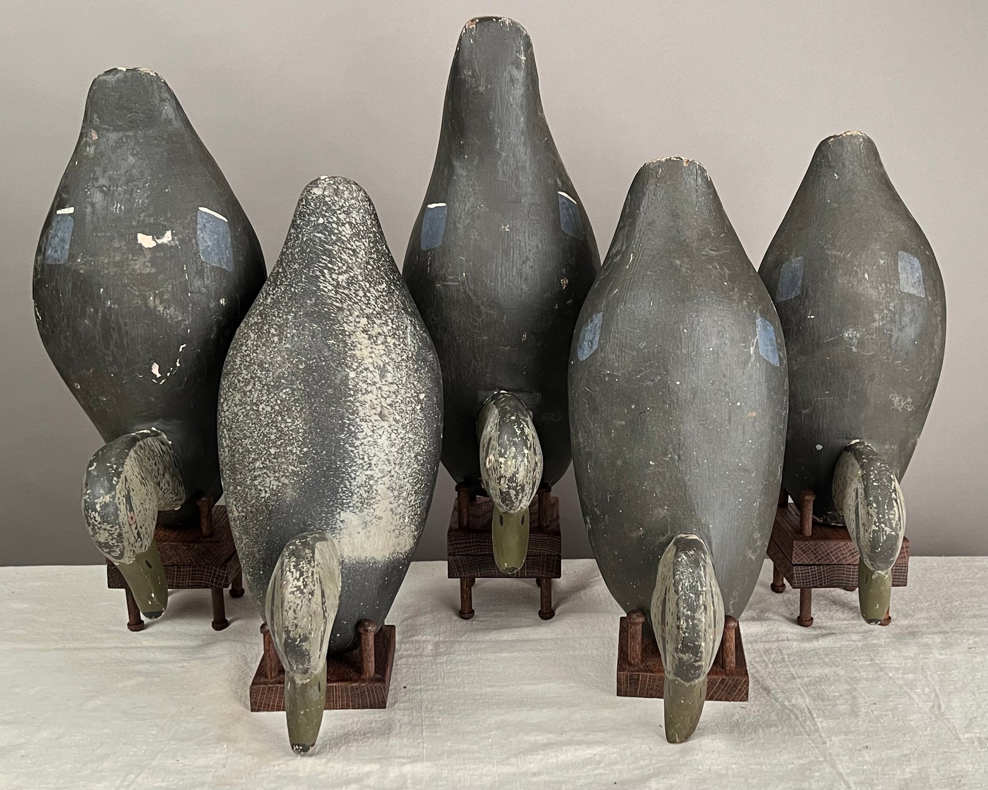 Rig of 5 Black Duck Decoys